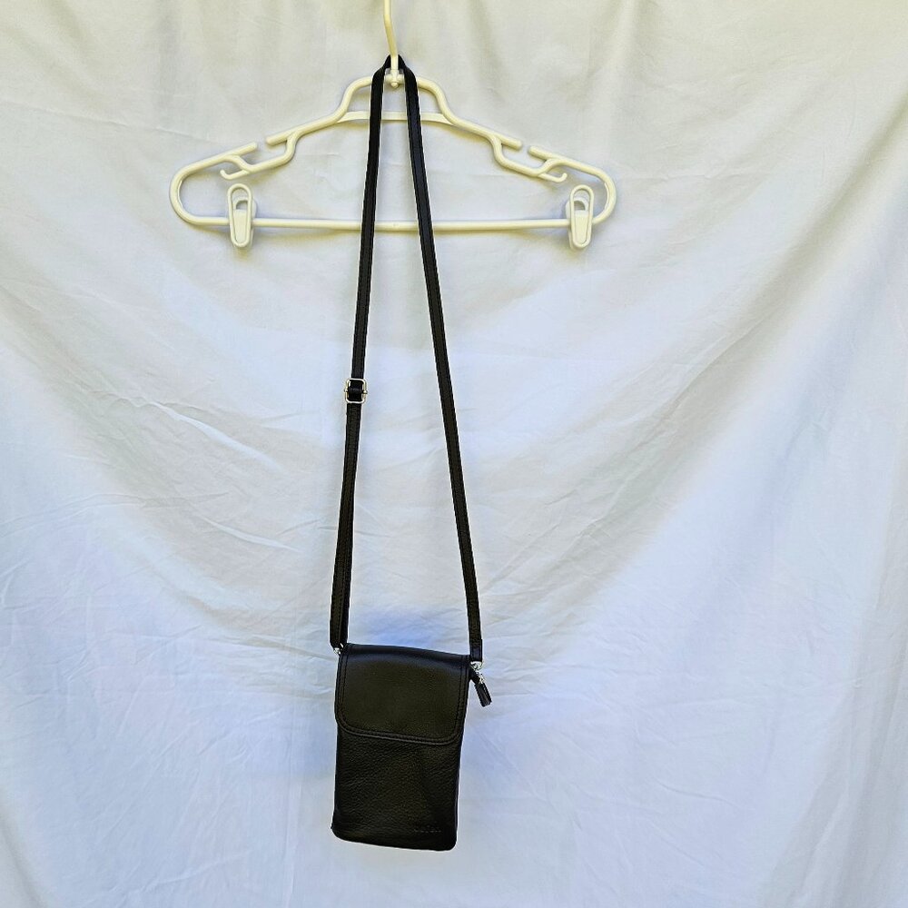 Black Leather Crossbody Purse